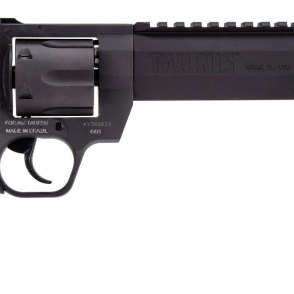Taurus 2-440081RH Raging Hunter 44 Rem Mag 6rd 8.37" Black Stainless Steel Barrel Matte Black Oxide Steel Frame & Cylinder Black Rubber with Integrated Red Cushion Insert Grip