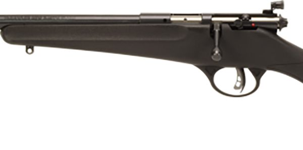 Savage Arms 13843 Rascal  Youth 22 LR 1rd 16.13" Matte Black Sporter Barrel, Matte Black Carbon Steel Receiver, Black Fixed Synthetic Stock, Left Hand
