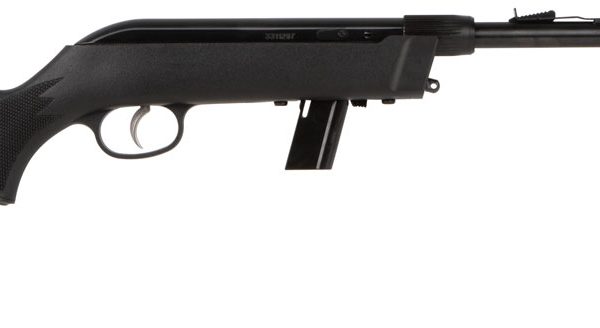 Savage Arms 40207 64 Takedown Full Size 22 LR 10+1 16.50" Black Satin Sporter Barrel, Satin Black Drilled & Tapped Carbon Steel Receiver, Matte Black Fixed Synthetic Stock, Right Hand