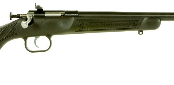 Crickett KSA2240 Youth  22 LR 1rd 16.12" Blued Barrel & Receiver, Fixed Front/Adjustable Rear Peep Sights, Black Synthetic Stock w/11.5" LOP, Rebounding Firing Pin Safety