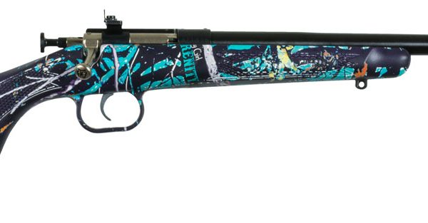 Crickett KSA2172 Youth  22 LR 1rd 16.12" Blued Barrel & Receiver, Fixed Front/Adjustable Rear Peep Sights, Muddy Girl Serenity Synthetic Stock w/11.5" LOP, Rebounding Firing Pin Safety