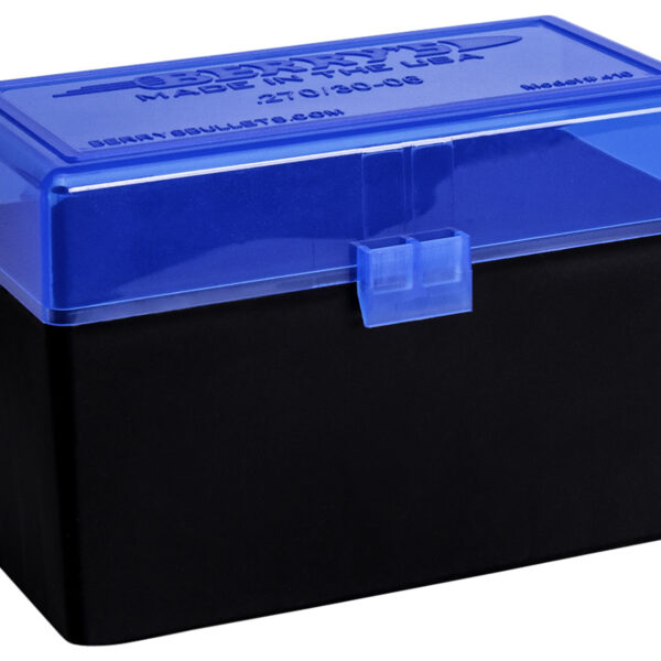 Berry's 50199 Ammo Box  270Win/30-06Springfield Blue/Black Polypropylene 50rd