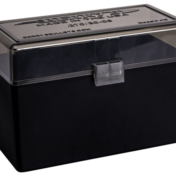 Berry's 32019 Ammo Box 270Win/30-06Springfield Smoke/Black Polypropylene 50rd