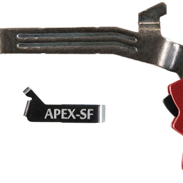 Apex Tactical 102157 Action Enhancement  Black/Red Drop-In Trigger Compatible w/ Glock 43/43X/48 Right Hand