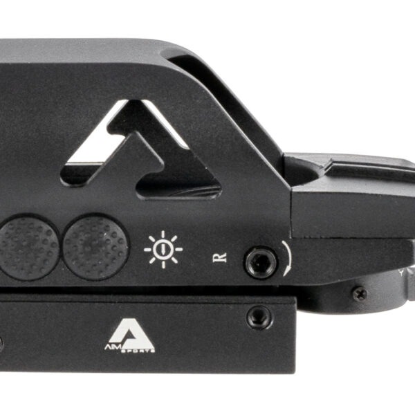 Aim Sports RT506C Full-Size Reflex Sight  Matte Black 1x34mm Red/Green Multi Reticle