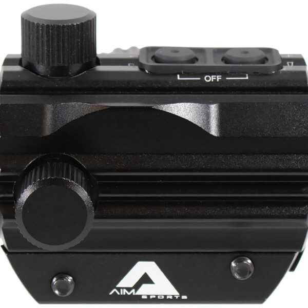 Aim Sports RD120PE Micro Dot  5 MOA Black Anodized 1x20mm Red/Green Dual Illuminated