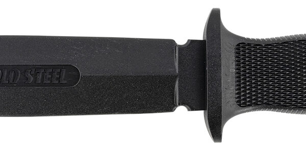 Cold Steel CS92R10D Peace Keeper I Rubber Trainer 7" Fixed Plain Blade Black Santoprene