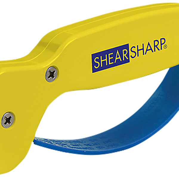 AccuSharp 002C ShearSharp Scissors Sharpener Diamond Tungsten Carbide Sharpener Yellow/Blue