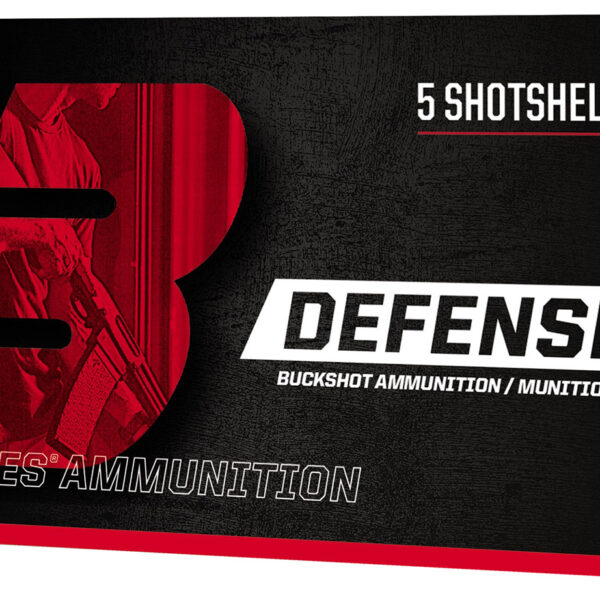 Barnes Bullets 32010 Defense  12Gauge 2.75" 00Buck Shot 5 Per Box/20 Case