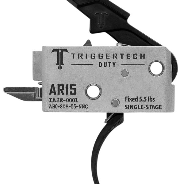 TriggerTech AH0SDB55NNC Duty Mil-Spec Single-Stage Curved 5.5 lbs Draw Weight Fits AR-15