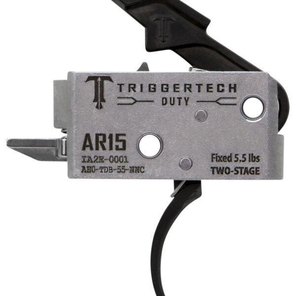 TriggerTech AH0TDB55NNC Duty Mil-Spec Two-Stage Curved 5.5 lbs Draw Weight Fits AR-15