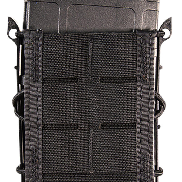 High Speed Gear 41TA00BK TACO Duty Single Rifle Mag Pouch, Black Nylon with MOLLE Exterior, Fits MOLLE & 2" Belt