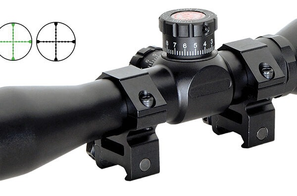 Truglo TG8504BT Tru-Brite Xtreme Compact Tactical 4x 32mm Obj 20.79 ft @ 100yds FOV 1" Tube Black Finish Mil-Dot